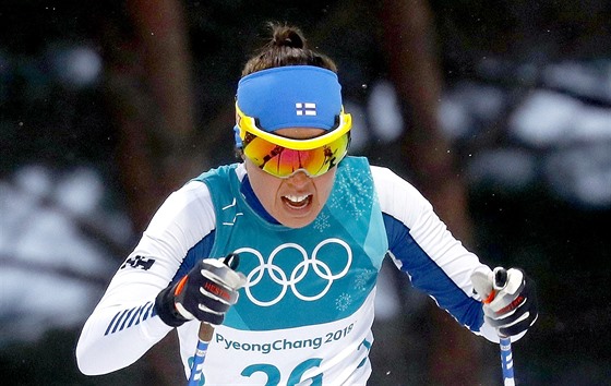 Finská bkyn Kerttu Niskanenová v kvalifikaním sprintu v olympijském...