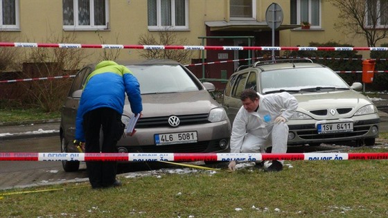 Policisté vyetují loupené pepadení poaky v Mladé Boleslavi (16.2.2018)