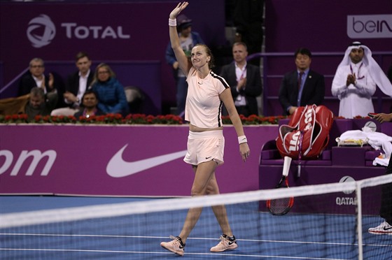 VÍTZKA. Petra Kvitová vyhrála tenisový turnaj v Dauhá, ve finále porazila...