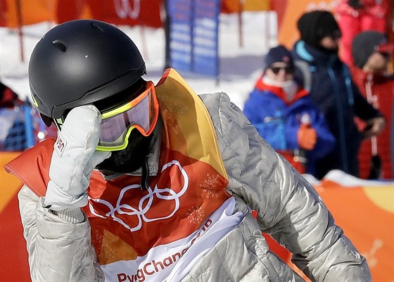 Red Gerard po jedné ze svých jízd v olympijském slopestylu