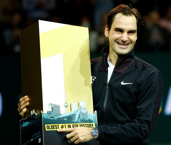 Roger Federer jako nejstarí tenisová jednika v historii