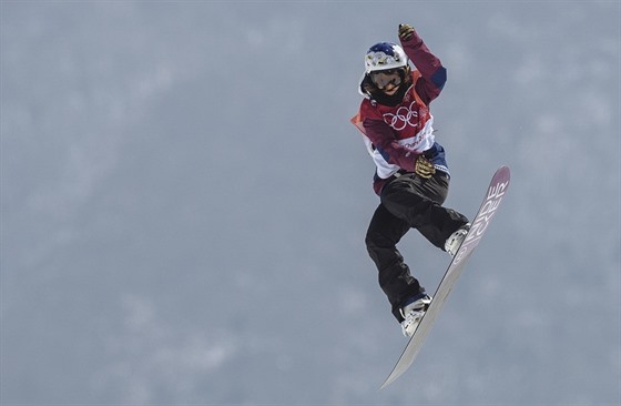 árka Panochová v kvalifikaci olympijského Big Airu