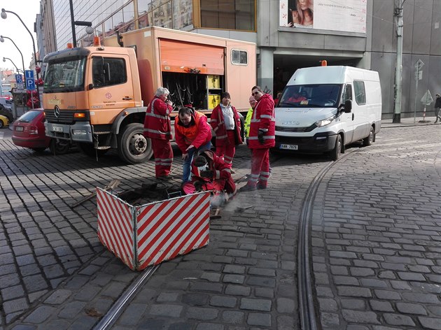 Tramvaje v centru nejezdí