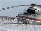 Vyetování pádu letounu An-148, který se zítil v nedli po startu z Moskvy...
