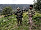 Milice sponzorované Ankarou v severosyrském regionu Afrín, kde bojují s Kurdy...