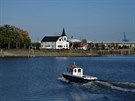 Norwegian Church v Cardiffu, kde byl poktn spisovatel Roald Dahl.