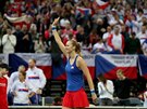 Petra Kvitová zajistila postup do semifinále Fed Cupu.