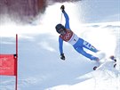 Italská lyaka Manuela Mölggová bhem obího slalomu na olympiád v...