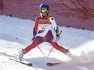 výcarská favoritka Lara Gutová vypadla u v prvním kole olympijského obího...