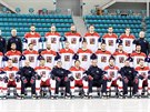 eský národní hokejový tým ped startem olympijského turnaje v Pchjongchangu.