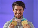 Rakouský sjezda Marcel Hirscher pidal ke zlatu z alpské kombinaci jet jedno...