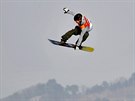 Norský snowboardista Staale Sandbech v olympijské kvalifikaci v jihokorejském...