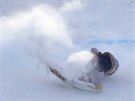 Americký snowboardista Kyle Mack spadl v olympijské kvalifikaci. (10. února...