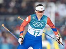 eská bkyn Petra Nováková ve skiatlonovém závodu na 15 kilometr v...