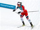 Norská bkyn Marit Björgenová ve skiatlonovém závodu na 15 kilometr v...