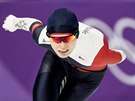 eská rychlobruslaka Nikola Zdráhalová v olympijském závod na 3000 metr....