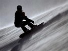 eská snowboardistka árka Panochová v kvalifikaci slopestylu, která byla...