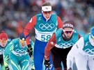eský bec Petr Knop ve skiatlonovém závod na 15+15 kilometr v...