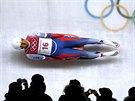 eský sáka Ondej Hyman v olympijském závodu. (11. února 2018)