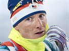 eský biatlonista Ondej Moravec v olympijském sprintu na 10 kilometr v...