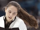 Ruská curlerka Anastasia Bryzgalovová v olympijském finále v jihokorejském...