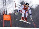 eský lya Jan Zabystan pi finálové jízd olympijského sjezdu. (15. února...