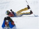RADOST. Snowboardcrossaka Eva Samková neskrývala v cíli radost z olympijského...