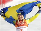 ZLATO. Olympijský slalom ovládla pekvapiv védka Frida Hansdotterová. (16....