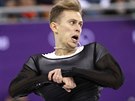 eský krasobrusla Michal Bezina ve volné jízd na olympijských hrách. (17....