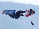 Britská snowboardistka Aimee Fullerová v kvalifikaní jízd olympijského Big...