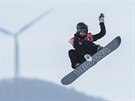 Finská snowboardistka Enni Rukajarviová v kvalifikaní jízd olympijského Big...