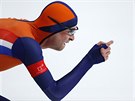 Nizozemský rychlobrusla Sven Kramer v olympijském závod na 10 000 metr v...