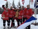 rt hokejist Pavel Peln, Miroslav Bukek, Ondej Maata, Ji Plach,...