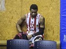 Pardubický basketbalista Brandon Spearman se v pohárovém finále zranil.