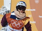S PRKNEM. eská snowboardistka árka Panochová bhem finále slopestylu na...