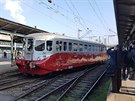 Legendární eskoslovenský motorový vlak známý pod pezdívkou Stíbrný íp...