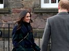 Meghan Markle a princ Harry na návtv Skotska (Edinburgh, 13. února 2018)