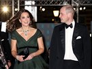 Vévodkyn Kate a princ William na udílení cen BAFTA (Londýn, 18. února 2018)