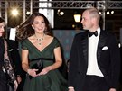 Vévodkyn Kate a princ William na udílení cen BAFTA (Londýn, 18. února 2018)
