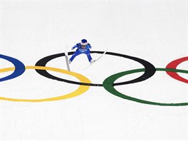 ech Roman Koudelka po finlovm skoku na velkm mstku v olympijskm zvodu...