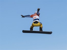 Vendula Hopjkov v olympijskm zvod snowboardistek.