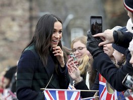 Meghan Markle na návtv Skotska (Edinburgh, 13. února 2018)