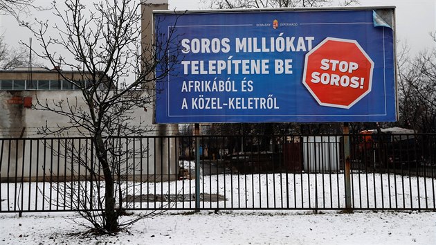 Vládní kampaň proti Georgeovi Sorosovi vyšla Maďary asi na 100 milionů eur (14. února 2018)