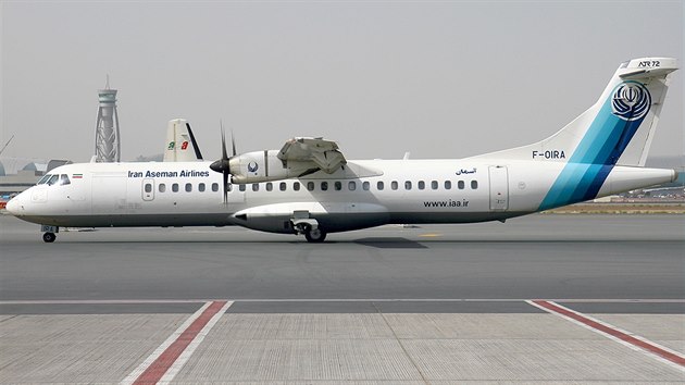 Stroj ATR 72-500 rnsk spolenosti Aseman Airlines