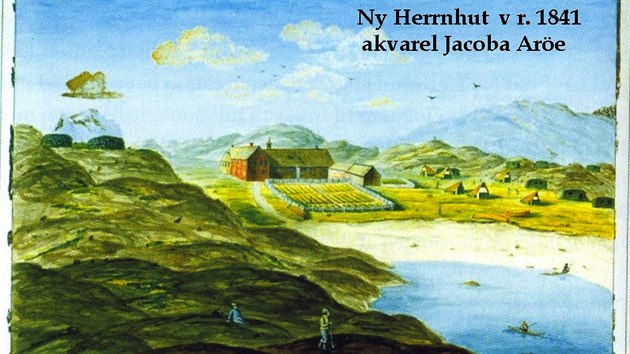 Akvarel Nov� Moravy z roku 1841