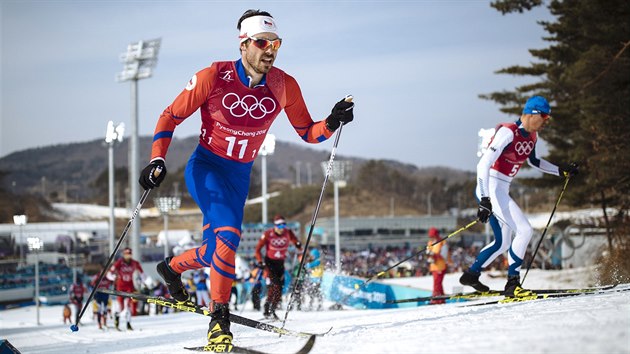 esk bec Ale Razm v olympijskm tafetovm zvodu na 4 x 10 km. (18. nora 2018)