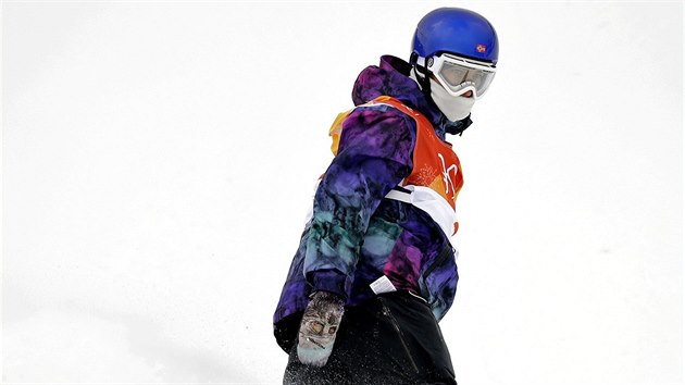 Norsk snowboardista Marcus Kleveland, vtz prvn kvalifikan skupiny v discipln slopestyle