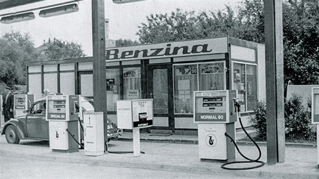 erpac stanice Benziny v Karln (rok 1972)