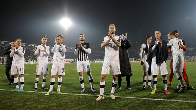 Plzet fotbalist dkuj fanoukm za podporu po utkn Evropsk ligy na Partizanu Blehrad.