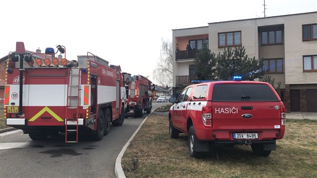 Por rodinnho domu v Jesenici na Rakovnicku si vydal jednu ob (15.2.2018)